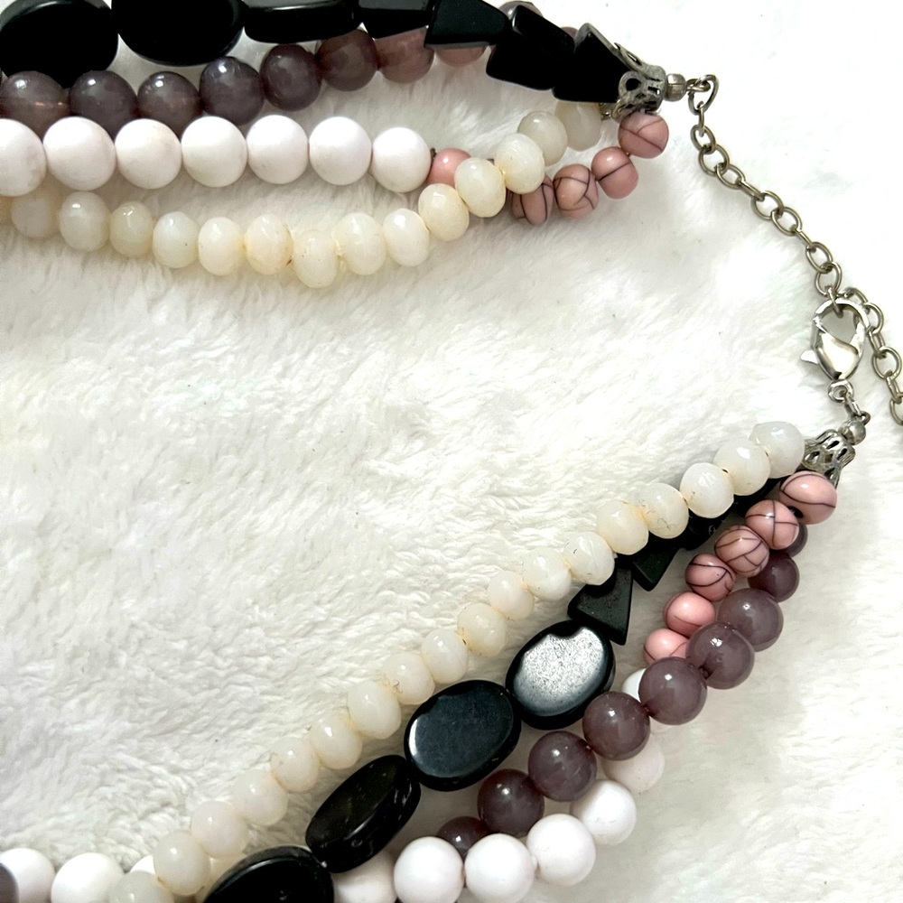 Chunky, Multi-Strand Necklace